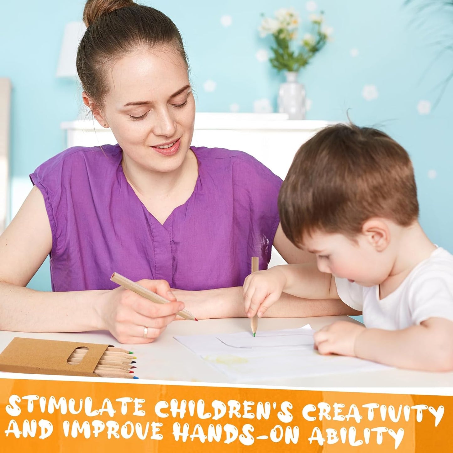 120Pcs/20 Boxs Boxs Colored Pencils Bulk Mini Drawing Pencils Set for Kids, 3.5inch Short Fat Color Pencils for Adult Coloring Books, Classroom School Drawing Birthday Wedding Party Favors