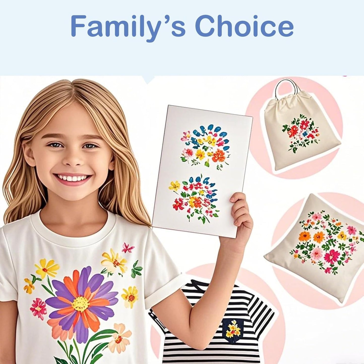 Heat Transfer Paper for Inkjet & Laserjet Printer (20 Sheets 8.5"x11", Dark 3.0), Wash Durable, Long Lasting Printable HTV Infusible Ink Transfer Sheets, Vinyl Iron on Fabric Printer Paper