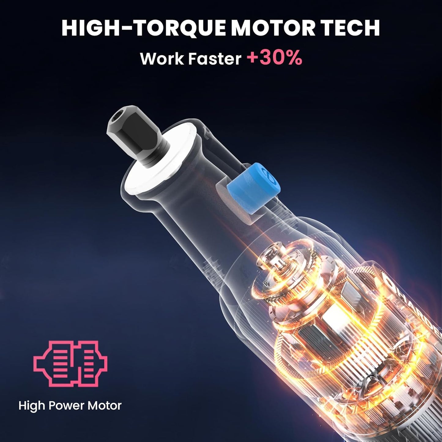 HARDELL 8V Cordless Rotary Tool, 80PCS Accessories, 6 Variable Speed Rotary Tool Kit with Digital Display, Type-C Charging, Mototool for Engraving/Sanding/Polishing/DIY Crafts