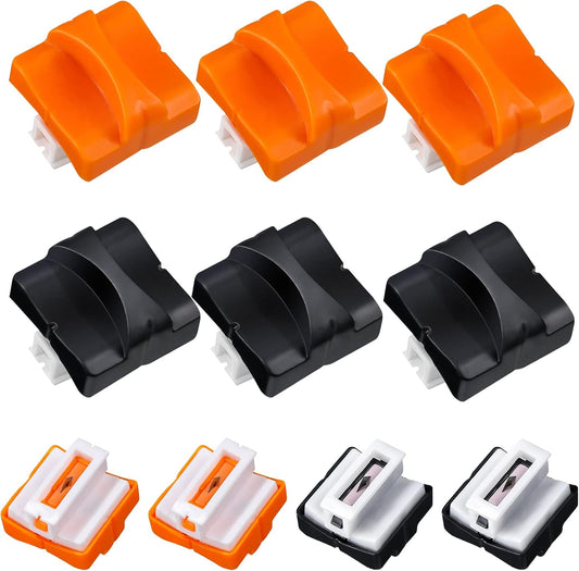 Mudder 10 Pieces Paper Cutter Replacement Blade Cutting Replacement Blades Refill for A4 Black and White Paper Trimmer(Black, Orange)