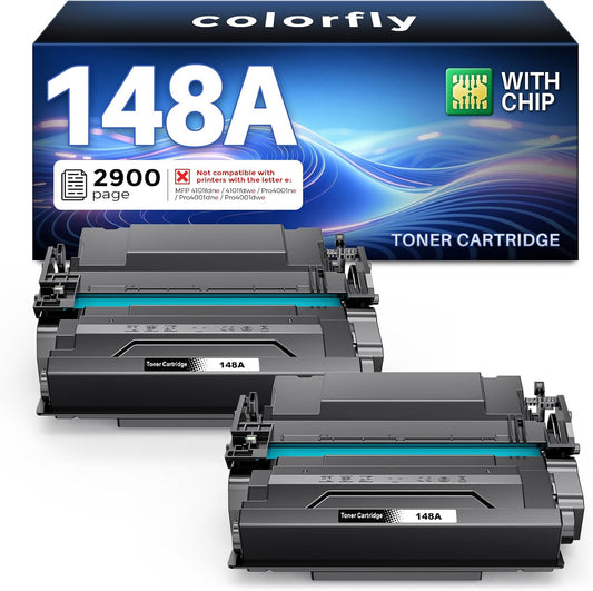 148A Toner Cartridge (with Chip) Replacement for HP 148a Toner Cartridge W1480a 148A Toner for HP Pro 4001dw 4001dn 4001n MFP 4101fdw 4101fdn Printer