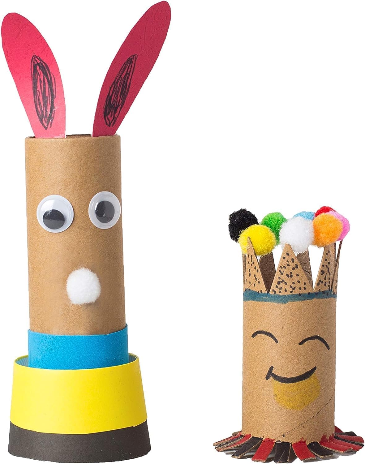 60 Pack Craft Rolls - Thick Cardboard Tubes for Craft - Round Cardboard Tubes For Crafts - Craft Tubes - Bulk Craft Round Tubes - Paper Tube for Arts & Crafts - 1.57 x 3.9 Inches - Brown