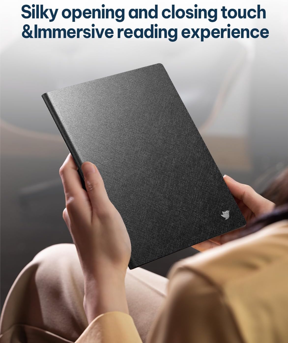 Black Protective Folio Case for iFLYTEK 8.2" AINOTE Air 2 Note-Taking E-Ink Tablet (Black Case)