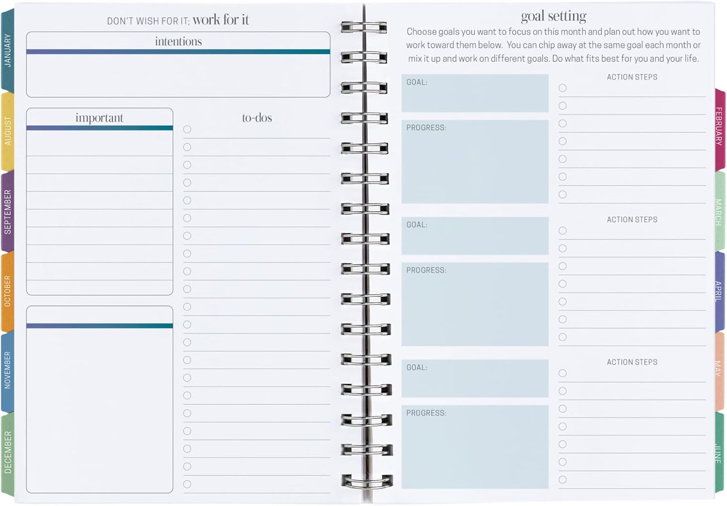 Inspired by Erin Condren 12-Month A5 Weekly Planner (Jul 2025 - Jun 2026), Compact Weekly and Monthly Planner Calendar, 70 Lb. Text Weight Paper, Leopard Era Covers, Wire-O Spiral Binding