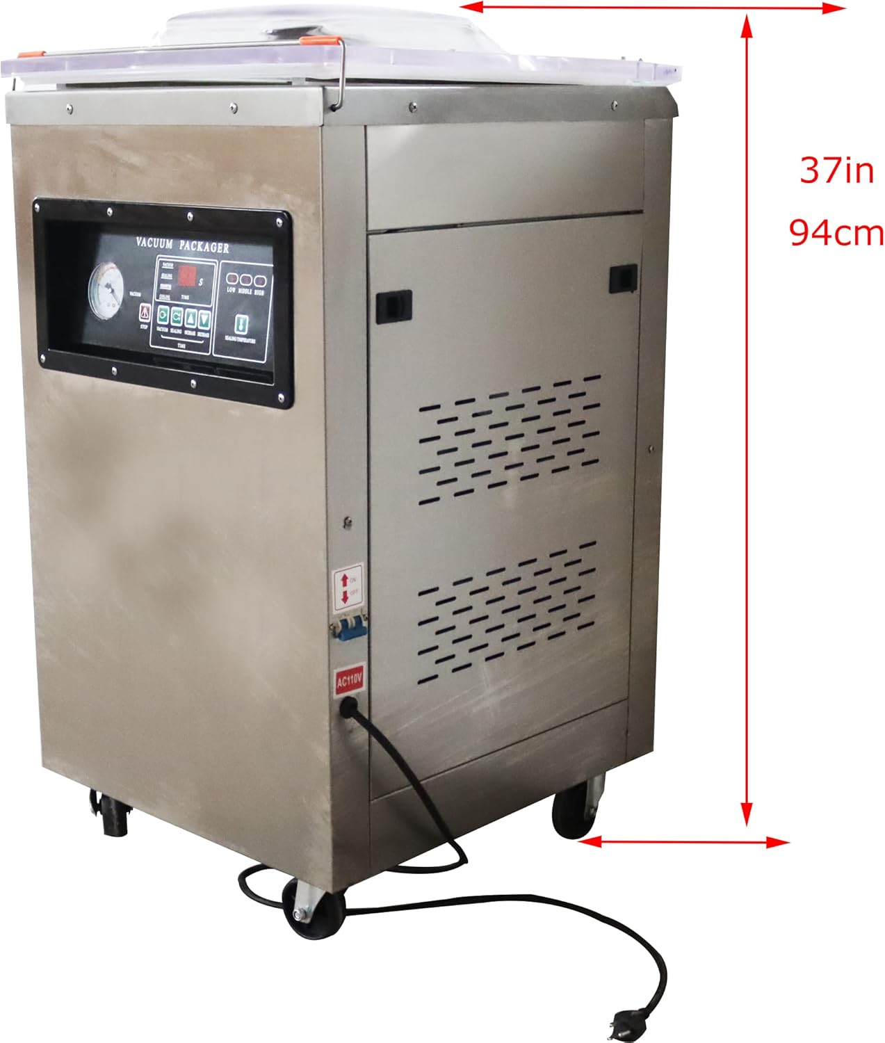 INTSUPERMAI Single Chamber Vacuum Packaging Machine DZ400 Vacuum Seal Machine Stainless Steel Vacuum Sealing Machine Packaging Sealer 110V