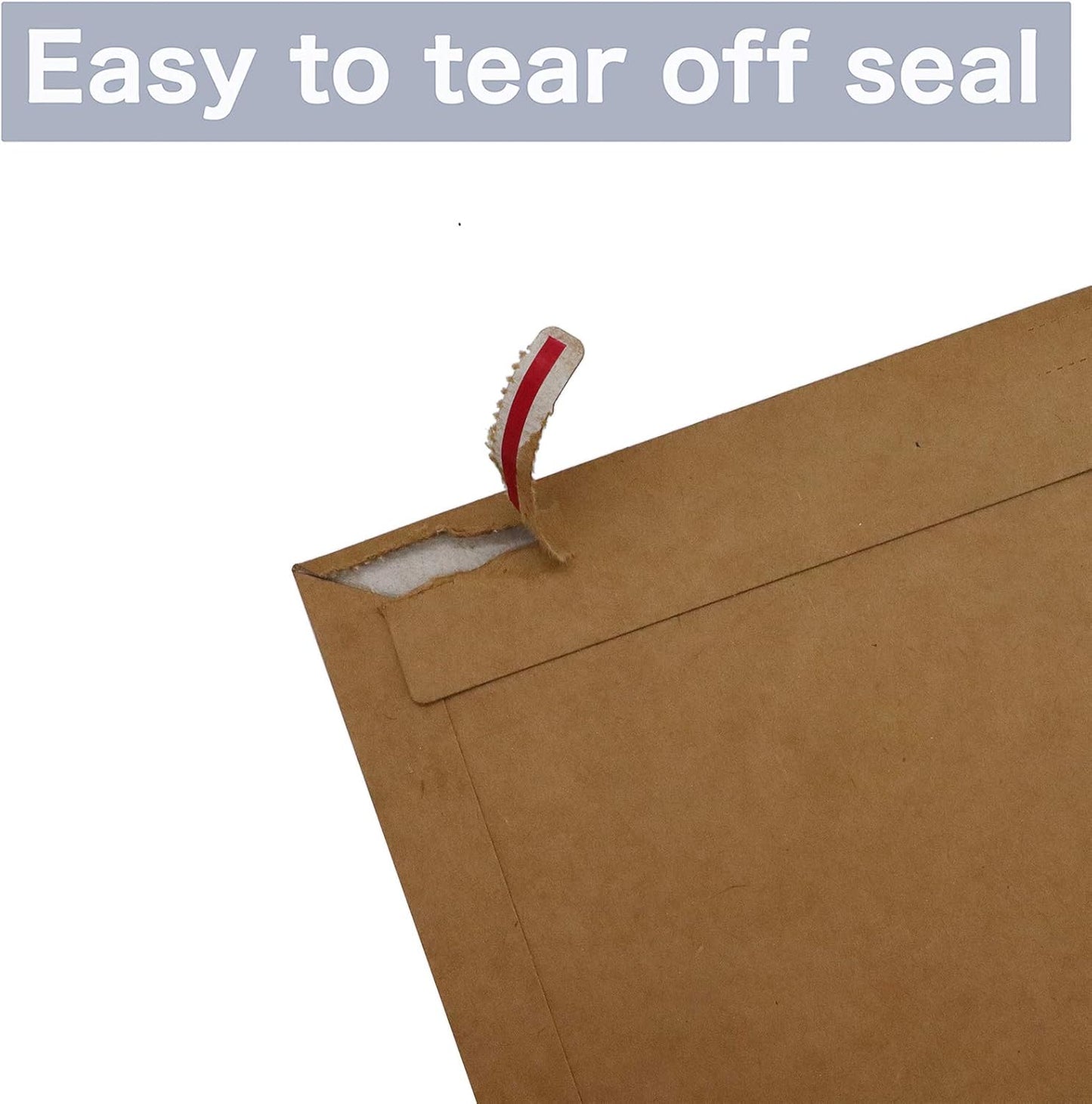 36 Pack Brown Kraft Rigid Mailers 10 x 13.5 inches, Self Seal Photo Document Mailers Premium Cardboard Keep Flat Envelopes for Photos, Pictures, Papers, Files, CD