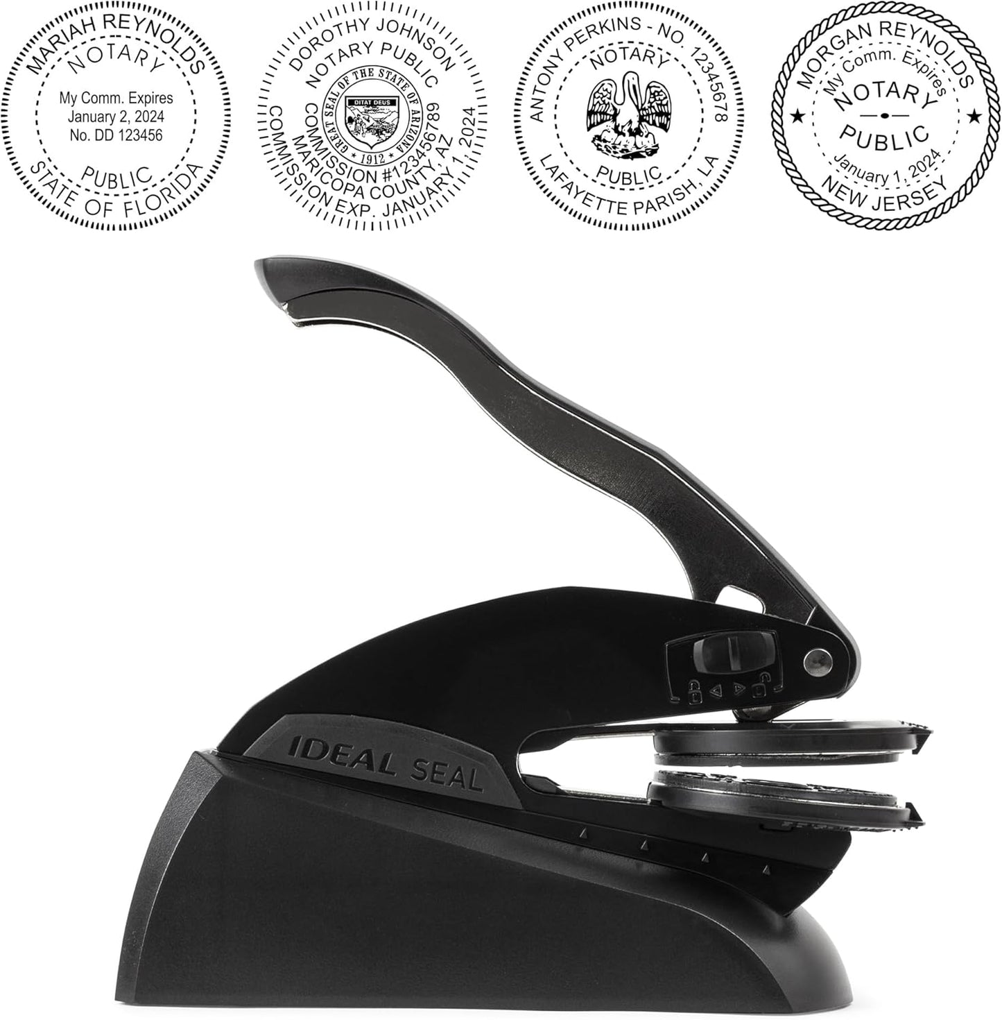 Idaho Round Notary Embosser | Official State Embosser | Official Seals | Meets State Specifications (Idaho, Round Embosser)