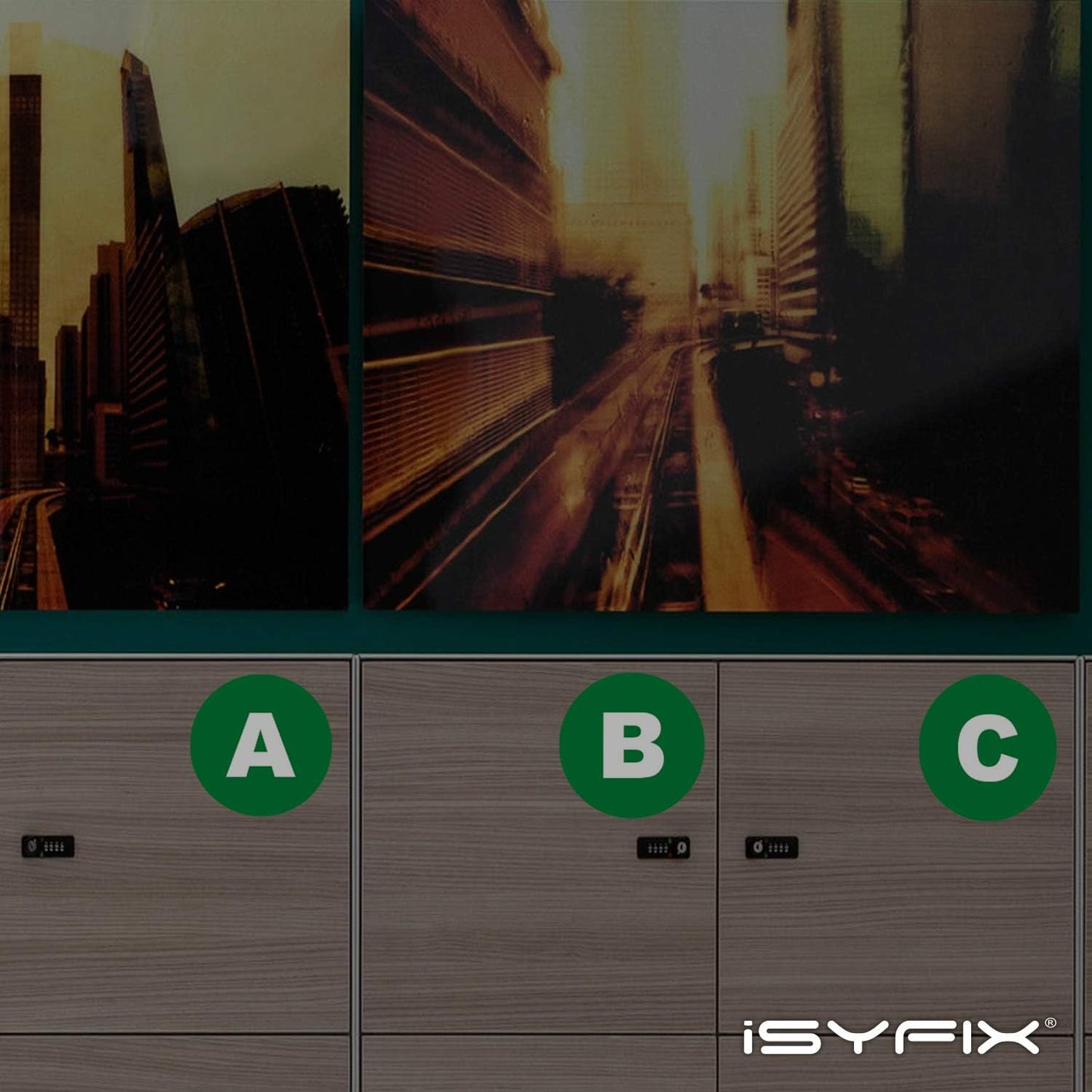 iSYFIX Green Vinyl Letters Stickers - 3 inch Self-Adhesive, A to Z, 4 of Each Letter - Premium Decal for Indoor & Outdoor, for Inventory, Storage, Organizing, Alphabet for Boxes, Toolbox, Lockers