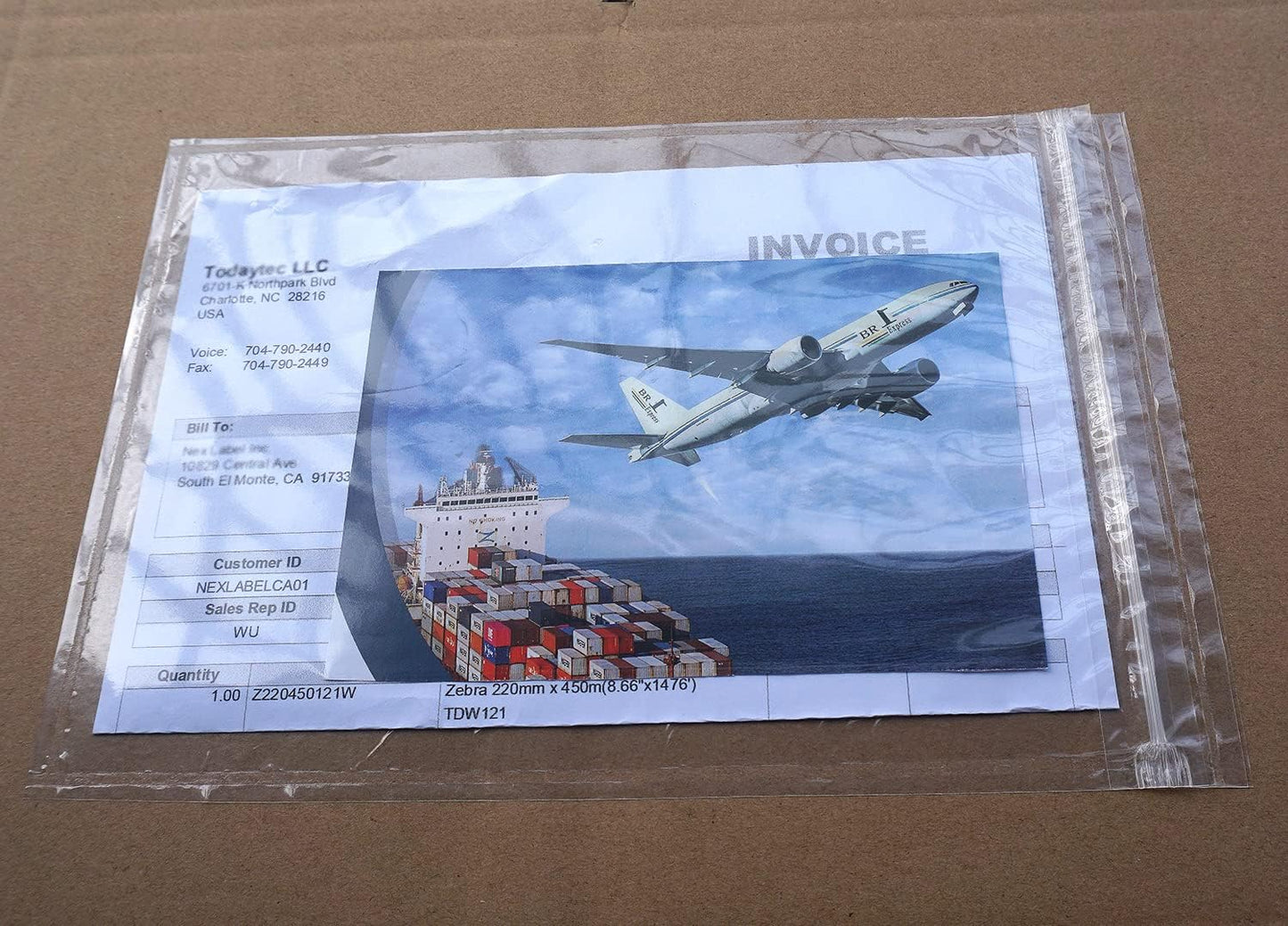 BEUYI Premium 6.7'' x 10'' Resealable Adhesive Shipping Label/documents Pouches (400 Pack)