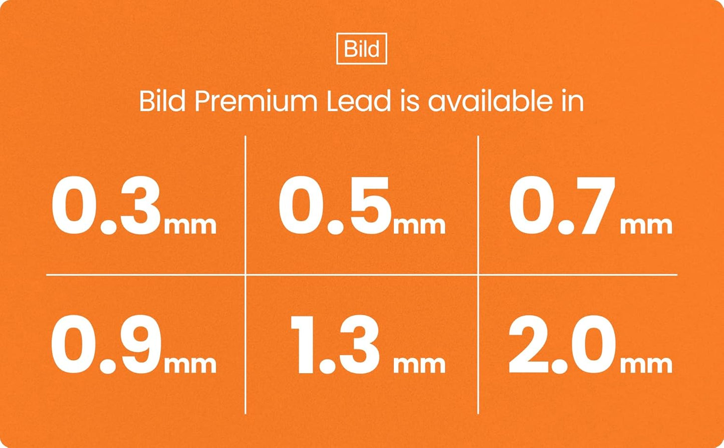 Bild Premium 1200 leads of 0.5mm 2B Mechanical Pencil Lead Refills (2B Mega, 0.5 mm)