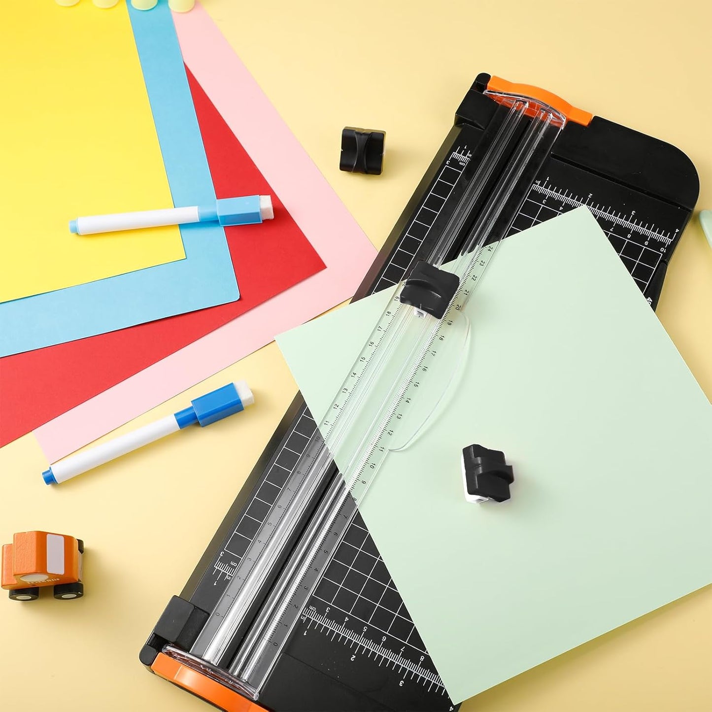 Mudder 10 Pieces Paper Cutter Replacement Blade Cutting Replacement Blades Refill for A4 Black and White Paper Trimmer(Black)