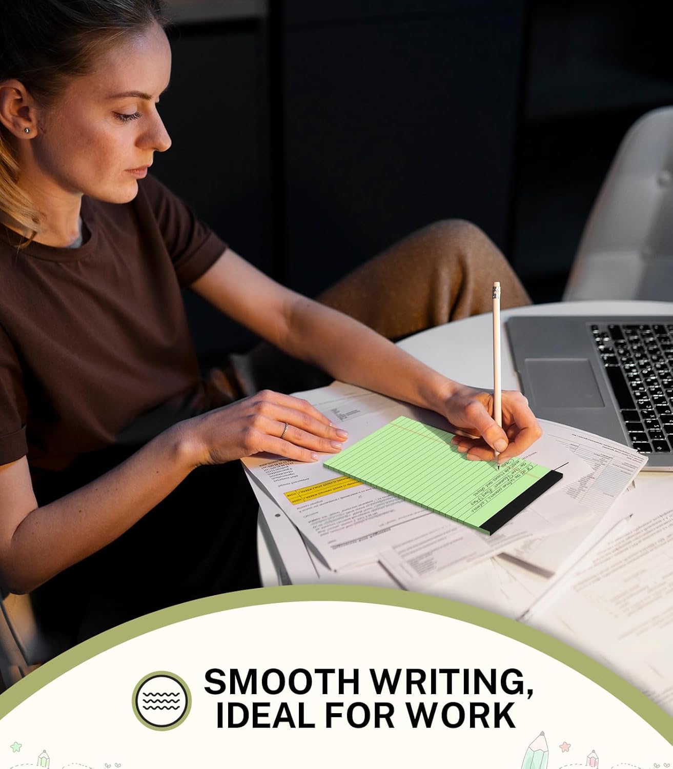 24 Pack Note Pads 5x8, Narrow Ruled Legal Pad, Multicolor Small Notepads, 30 Sheet/Notepad, Colored Lined Paper, Pink Legal Pad, Purple Notepad, Perforated Lined Note Pads for College, Office, Home