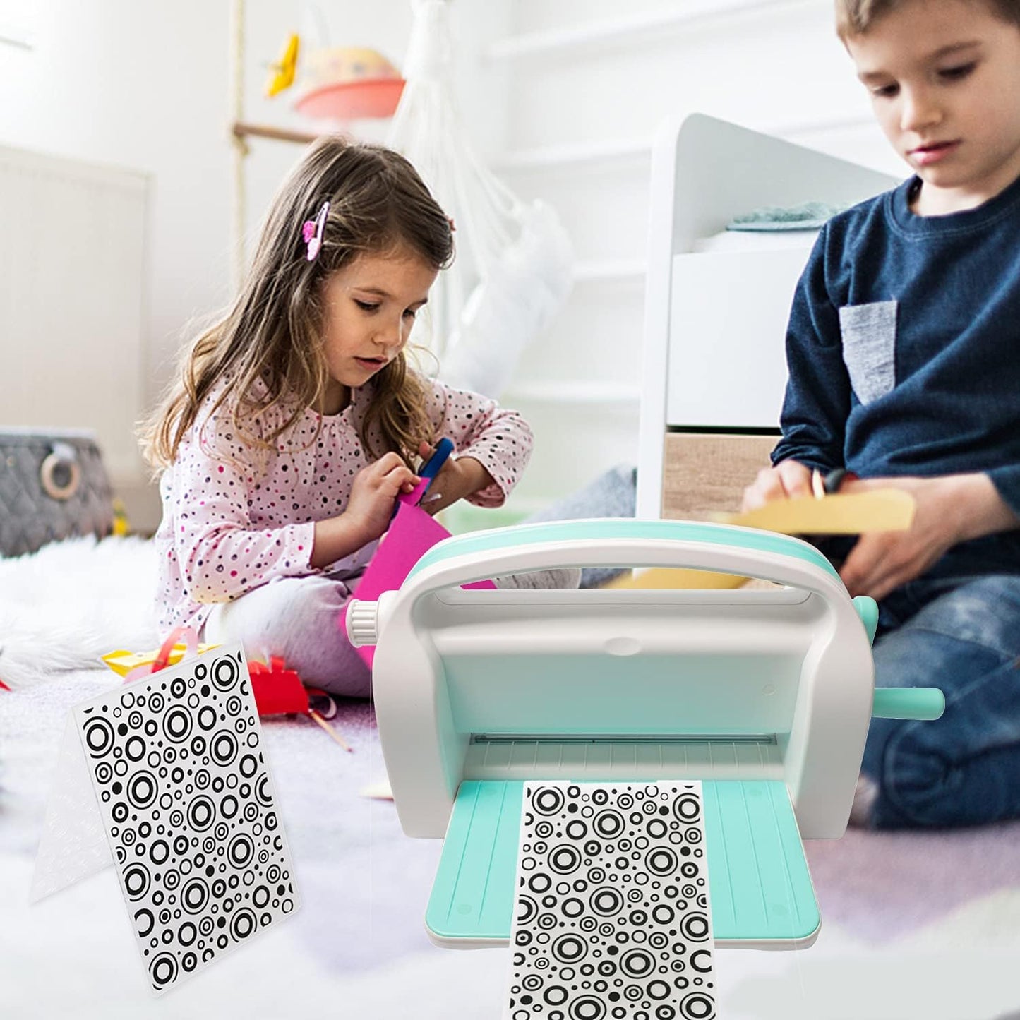 9 Plastic Embossed Folders - DIY Craft Template for Photo Album, Scrapbook & Card Making Supplies (Classic Style)