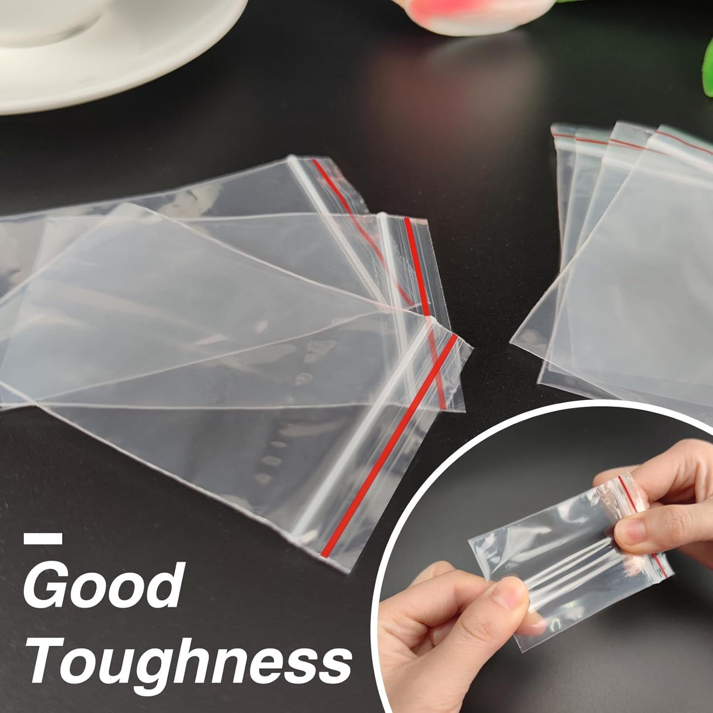 600Pcs 2x3 Inch Mini Plastic Bags, Resealable Small Zip Baggies for Small Business, Storage, Gifts, Candy, Screws, Jewelry, Daily Pills