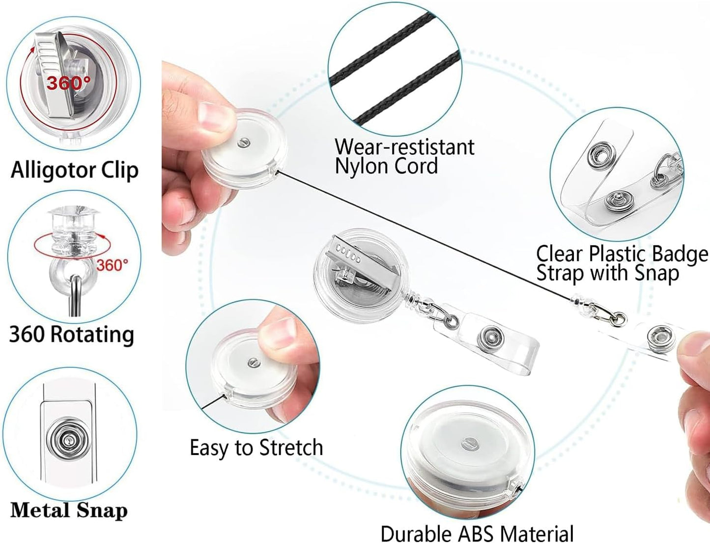 2Pcs Cardiac Badge Holder Heart Retractable Reel ID Card Funny Clip Anatomy Nurse Name Tag Holder Pediatrics Nursing Badge Clips for Medical Assistant Doctor Student Teacher Office Clinic