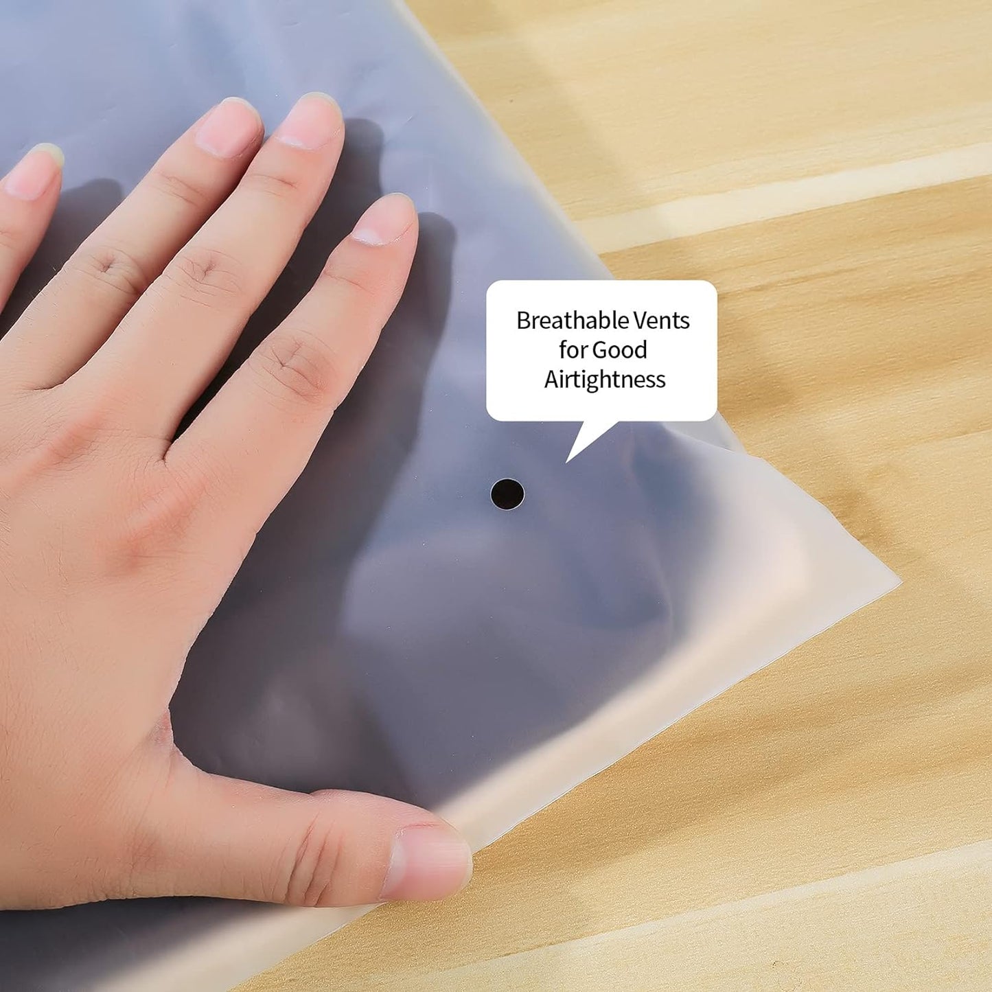 20 Pcs Travel Storage Bags, Clothes Packaging, Reusable Plastic Ziplock, Frosted Waterproof Resealable Clothing Zipper Pouch for Shoes Cosmetics Storage