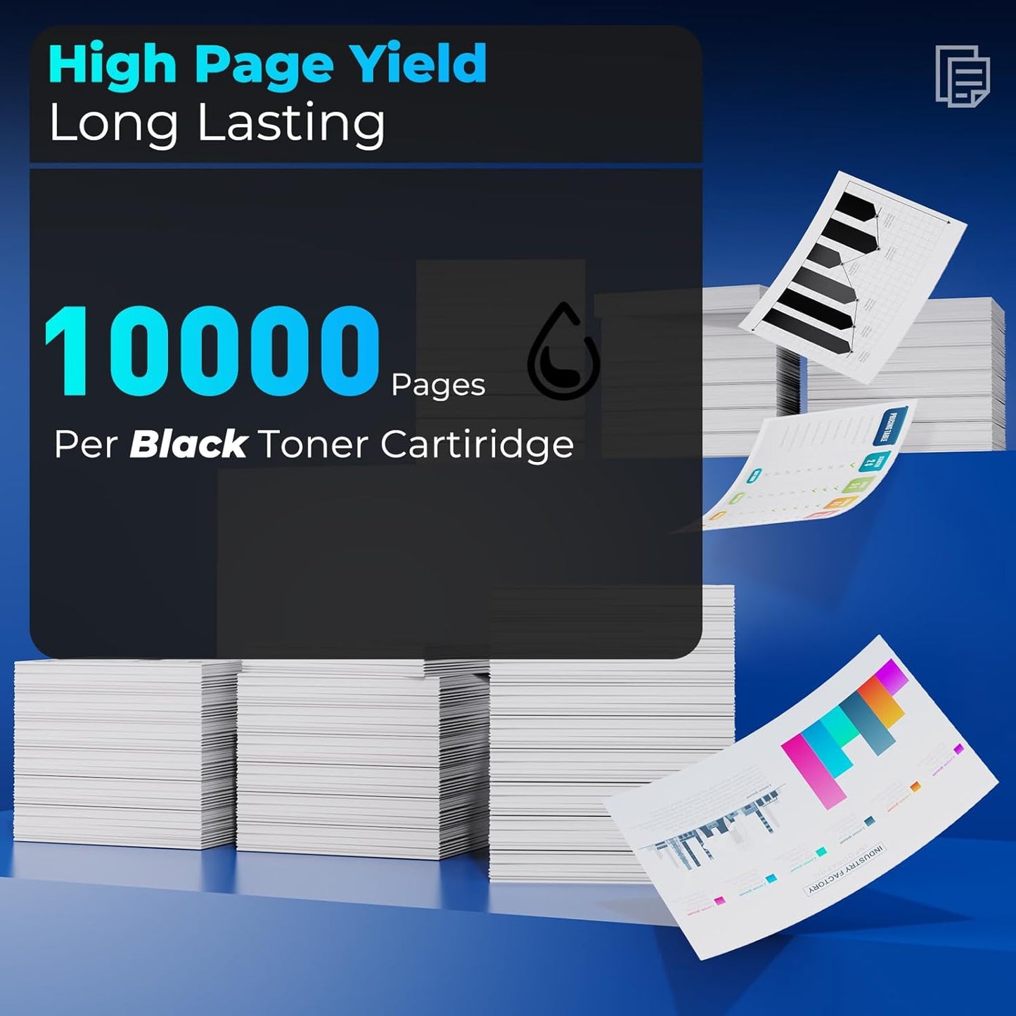 89X Black Toner Cartridges Replacement for HP 89X 89A CF289X CF289A Toner for Laser Jet Enterprise M507dn, M507n, M507x, M507dng, MFP M528f, M528dn, M528c, M528z, M507 M528 Series Printer, 2 Pack