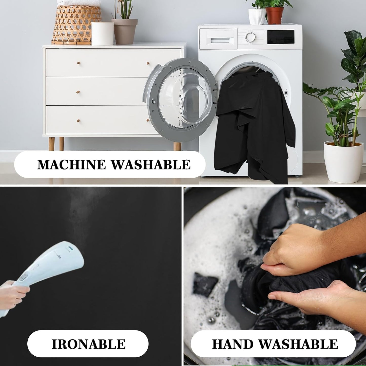 Black Backdrop 6x9ft – Professional Photography Backdrop for Photoshoots, Studio & Portraits, Wrinkle-Free, Opaque, Machine Washable Polyester, Non-Fading, Reusable for Photo Background