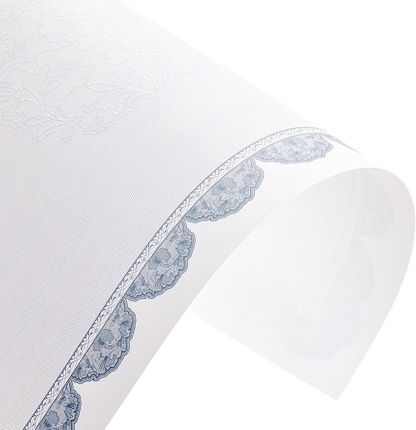 Best Paper Greetings Printable Certificate Paper - Letter Size (8.5" x 11"), Navy Blue Floral, 96 Blank Cardstock Sheets - Printable Cardstock with Border for Awards