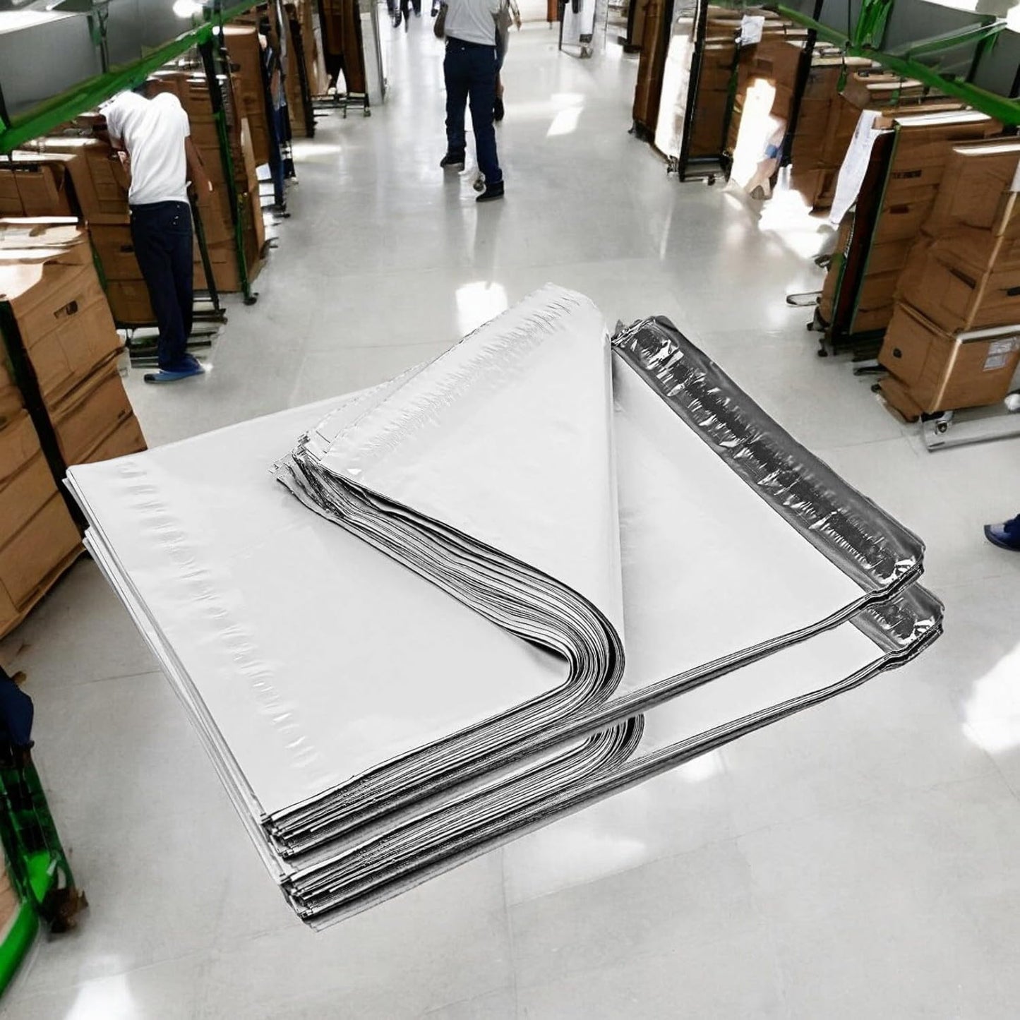 iMBAPrice 6x9 Inches White Poly Mailers, 1000-Pack Small #1 White Color Poly Mailing Shipping Envelopes Bags, Self Seal Adhesive Waterproof and Tear Proof (Total 1000 Bags) in Bulk