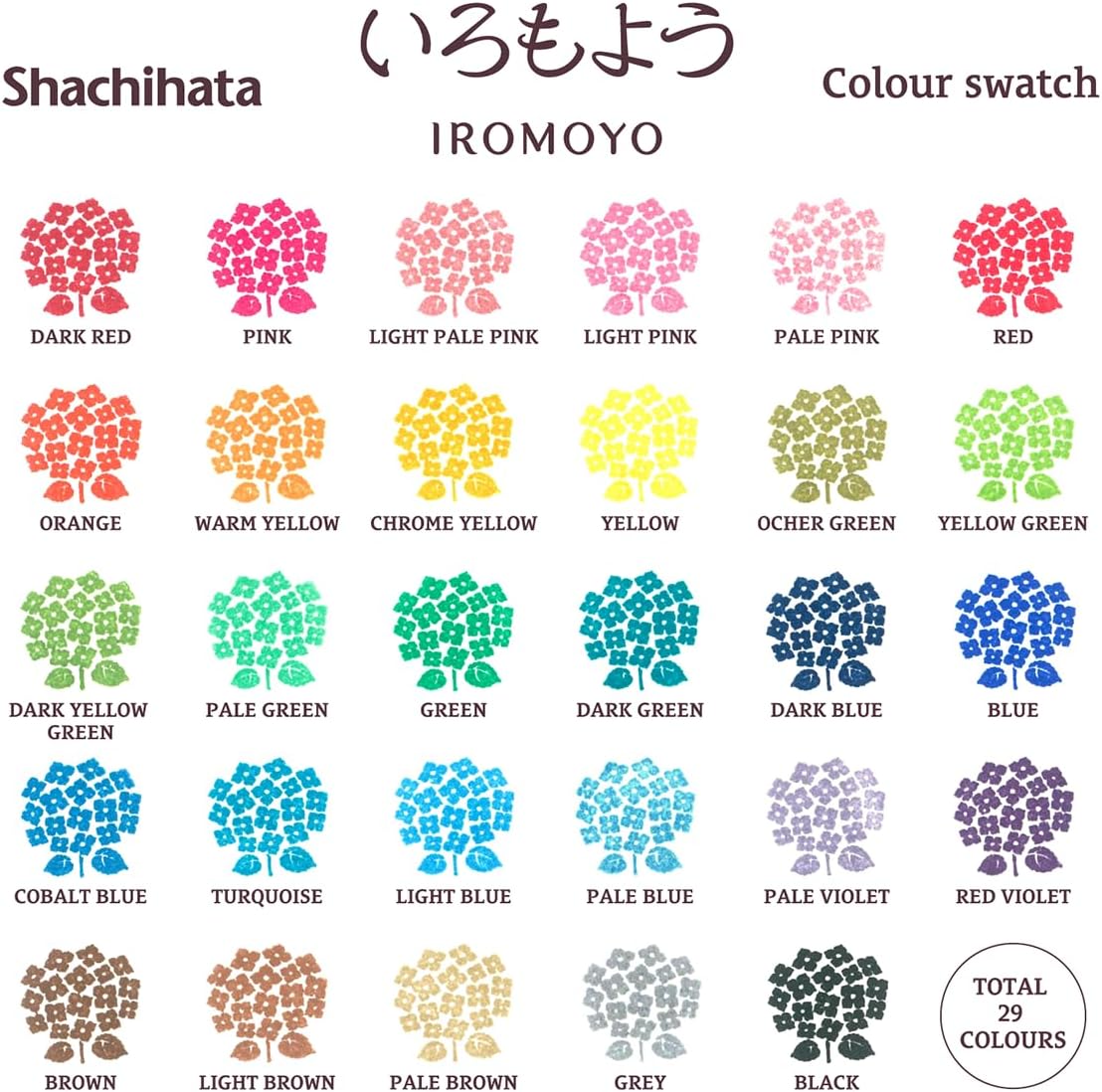 IROMOYO WARABE Stamp PAD, Small Traditional Japanese Ink Colour, Oil-Based Ink pad - Dark Blue