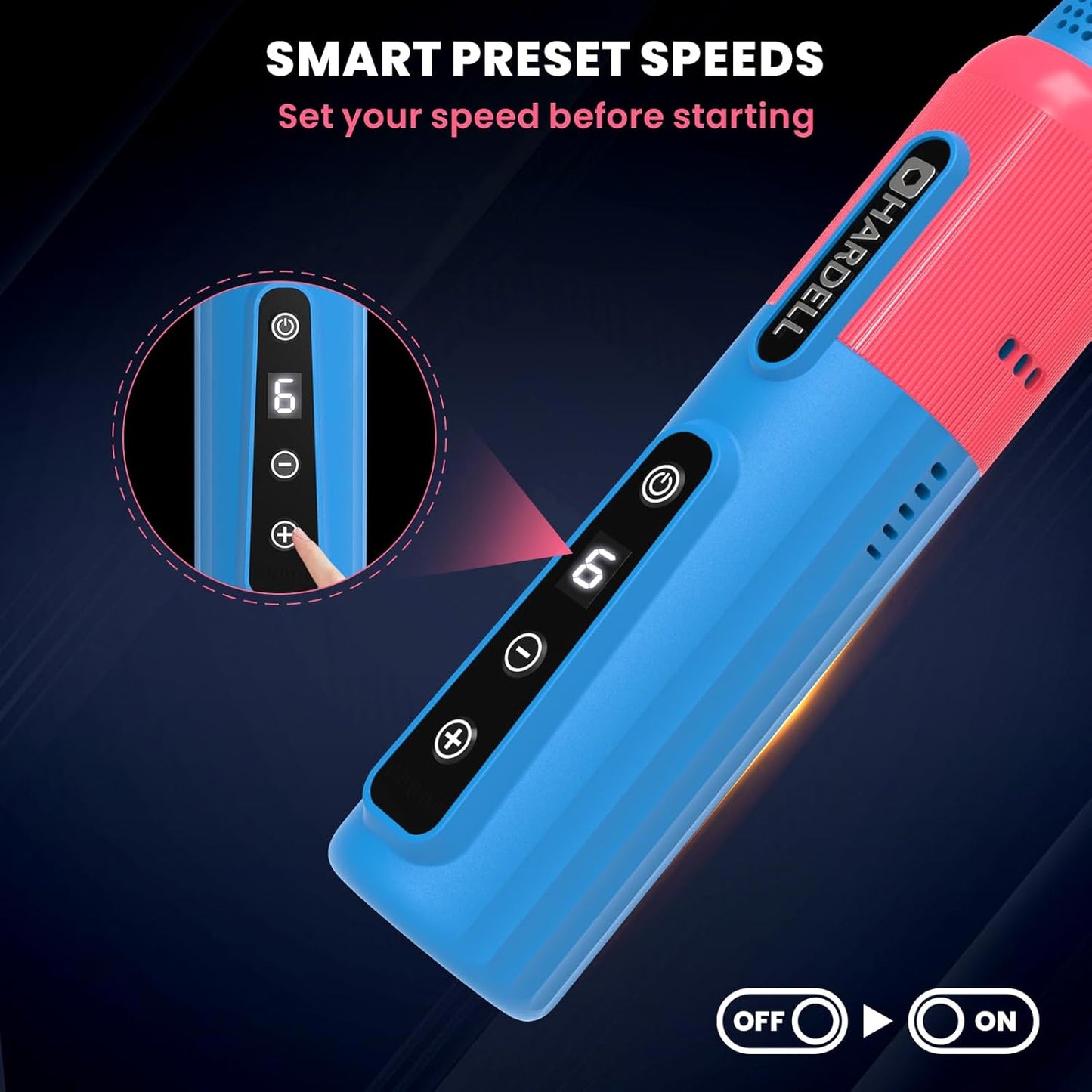 HARDELL 8V Cordless Rotary Tool, 80PCS Accessories, 6 Variable Speed Rotary Tool Kit with Digital Display, Type-C Charging, Mototool for Engraving/Sanding/Polishing/DIY Crafts