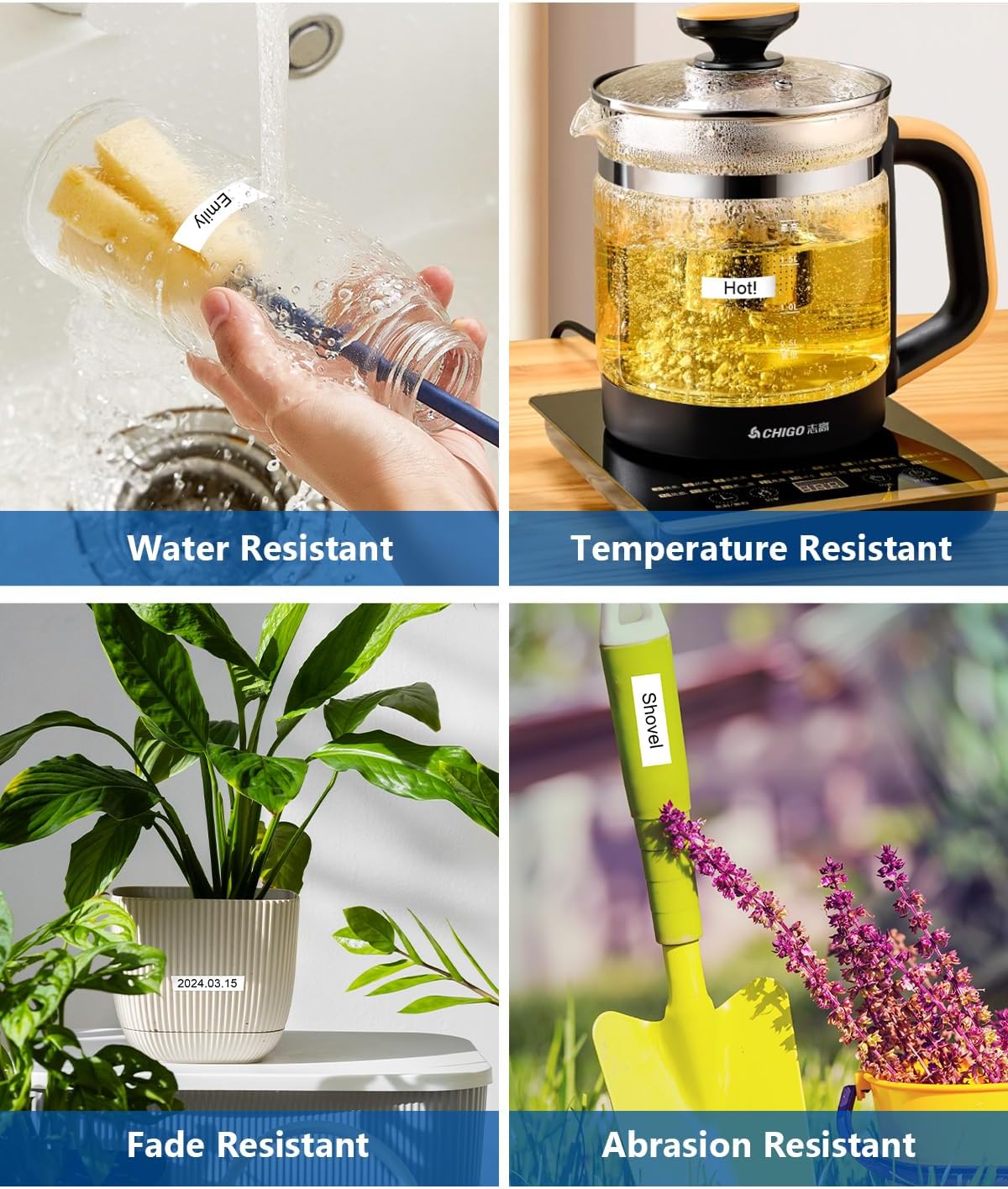 3-Pack TZe-111 Tape Compatible for Label Maker Tape Clear 6mm 0.23 Inch Label Tape TZe111 TZ-111 Black on Clear Refills for P Touch PT-H110 D220 D200 D210 H103W 1280 1290