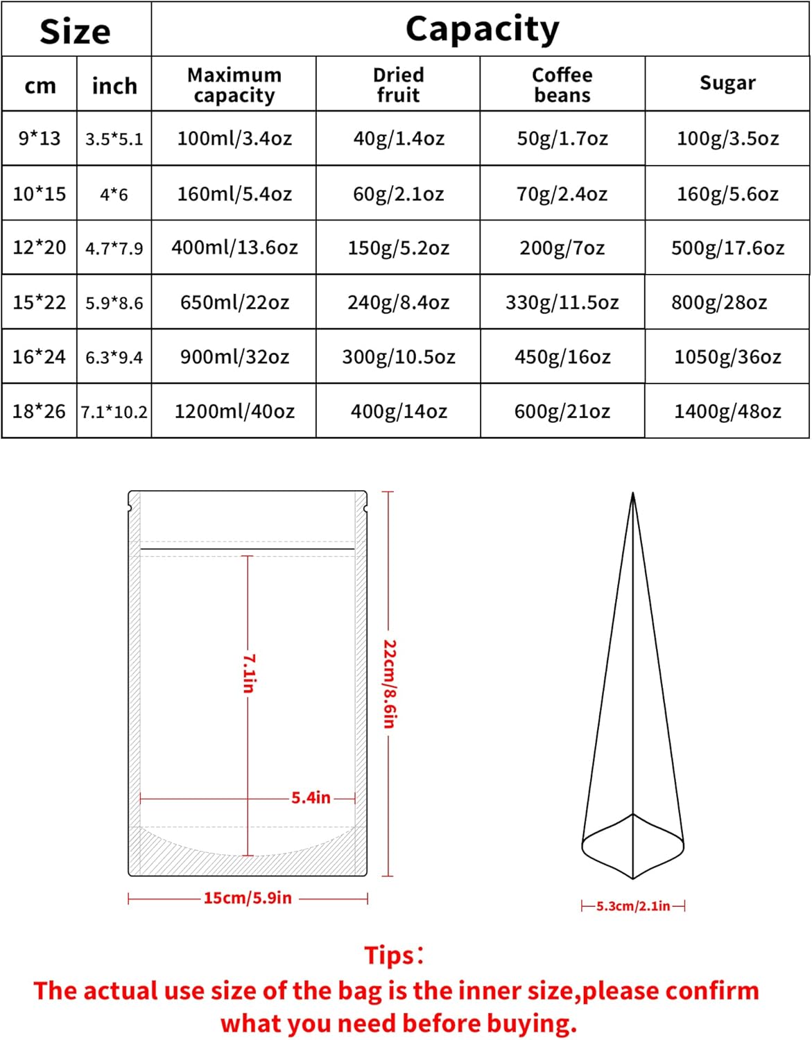 100 Pack Resealable Stand Up Bags,5.5" x 8.6" Smell Proof Pouch Sealable Foil Pouch Bags for Packaging (Pink)