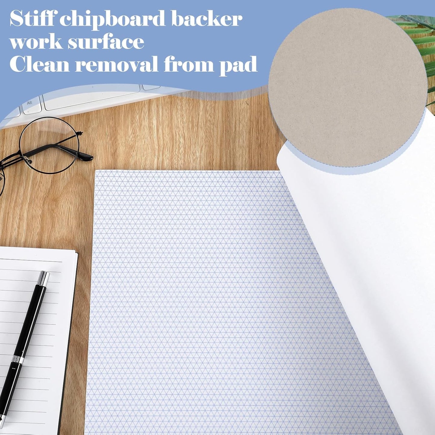 150 Sheets Isometric Graph Paper Pad Isometric Paper Drafting and Graph Pads for 3D Designs Architecture Landscaping Engineering Drafting (11x17")