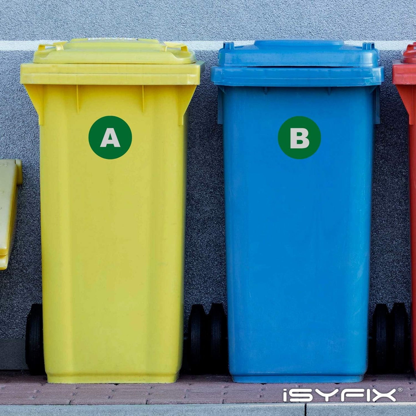 iSYFIX Green Vinyl Letters Stickers - 4 inch Self-Adhesive, A to Z, 4 of Each Letter - Premium Decal for Indoor & Outdoor, for Inventory, Storage, Organizing, Alphabet for Boxes, Toolbox, Lockers