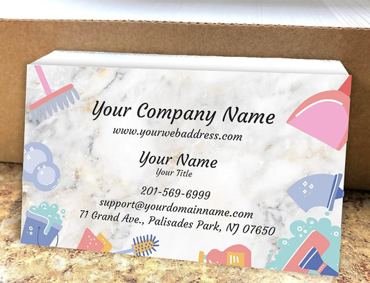 IMPACTONLINEPRINTING, Business Cards 100pcs - Thick Smooth16Pt Paper(350gsm), Cleaning-2