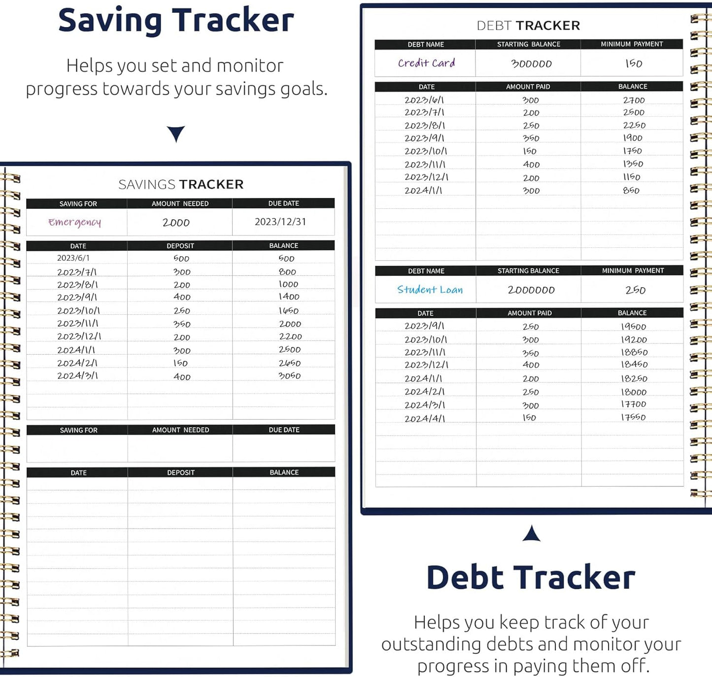 Aesthetic Budget Planner - Monthly Finance Planner with Expense Tracker Notebook, Undated Bill Organizer to Manage Your Finances, Account Book with Colorful Pattern-Starlit Peaks