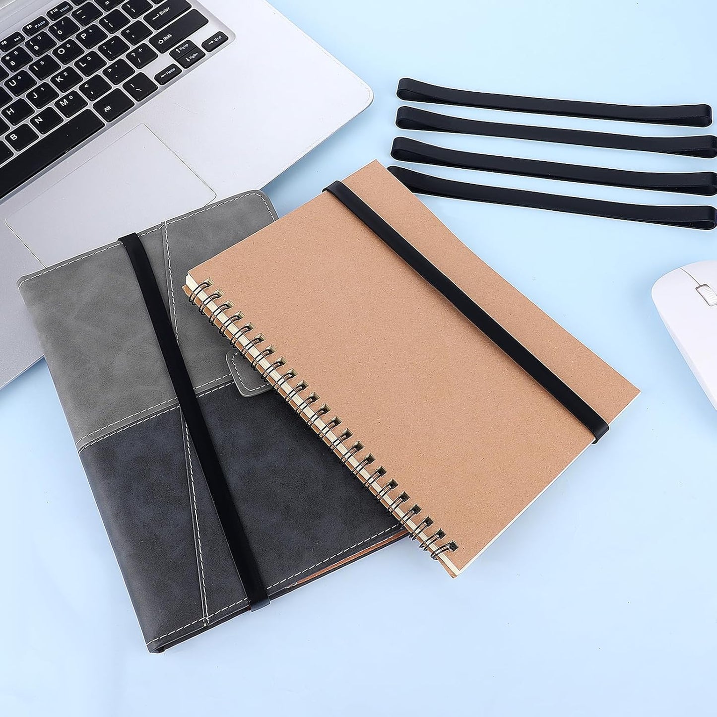 10 Pcs Large Rubber Bands, 8 Inches Heavy Duty Rubber Bands Big Elastics Band for Wrapping Outdoor File Folders Office Home Notebook