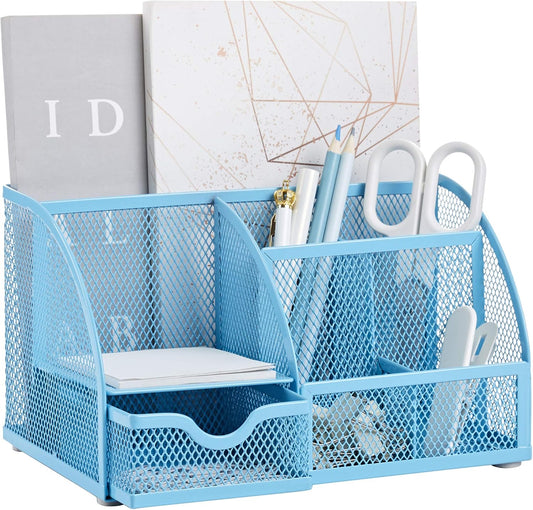 Annova Desk Organizer Wire Mesh 3 Tier Sliding Drawers Paper Sorter/Multifunctional/Premium Solid Construction for Letters, Documents, Mail, Files, Paper, Kids' Art Supplies (Gold)