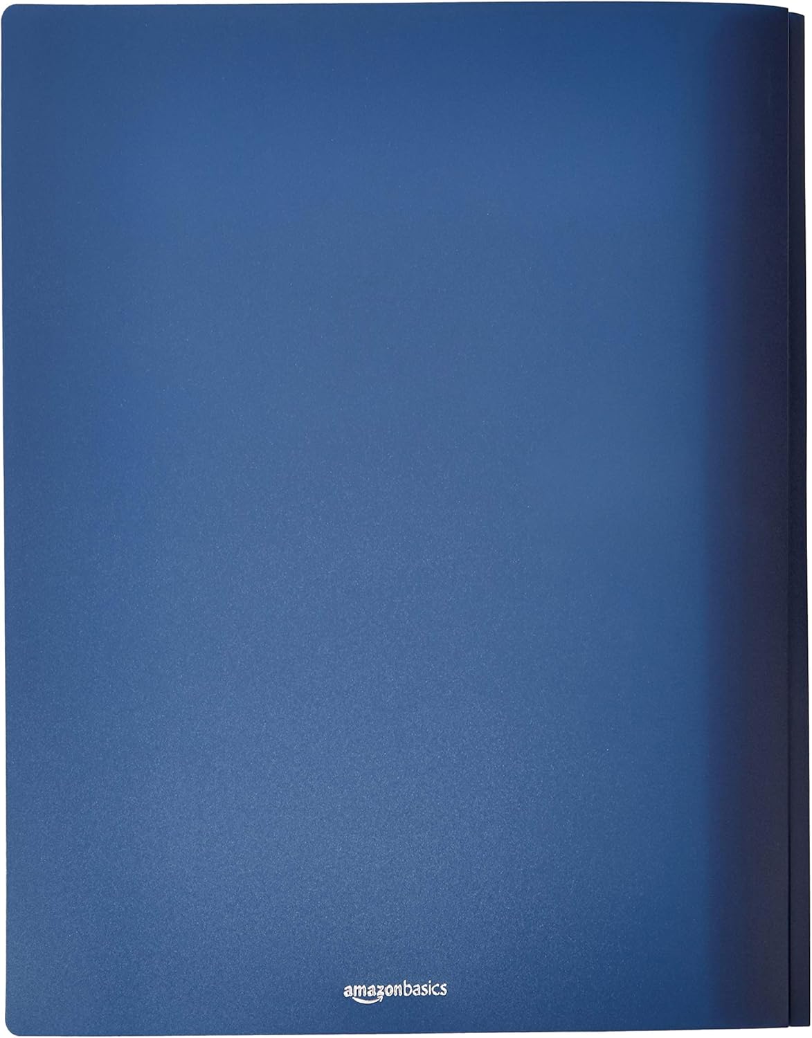 Amazon Basics Letter Size Clear Front Poly Report Cover with Metal Prong Fasteners - 25-Pack, Assorted Black and Navy