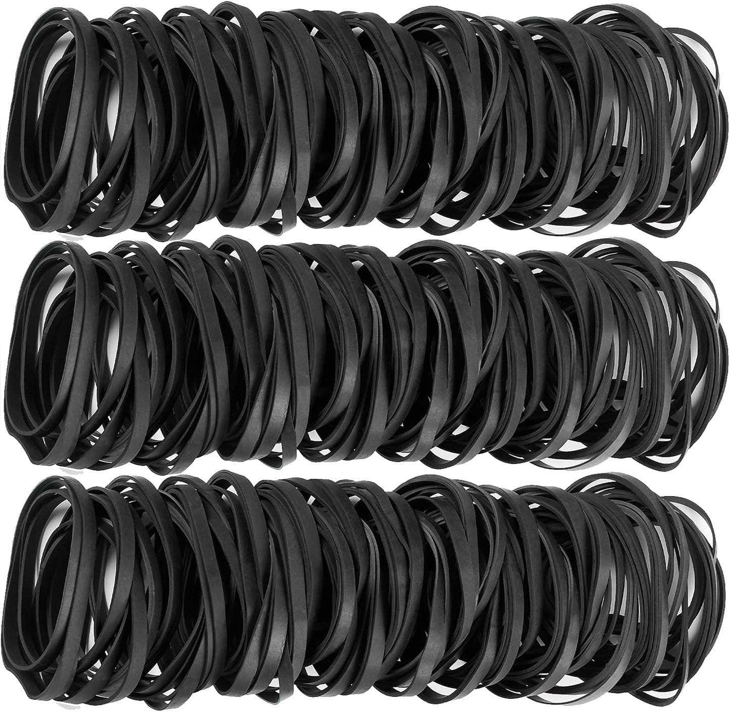 AMUU Rubber Bands Black Size #64 about 0.5 lb 110 Pcs Tactical Rubber Bands for Office Supplies Home Money Elastic Bands