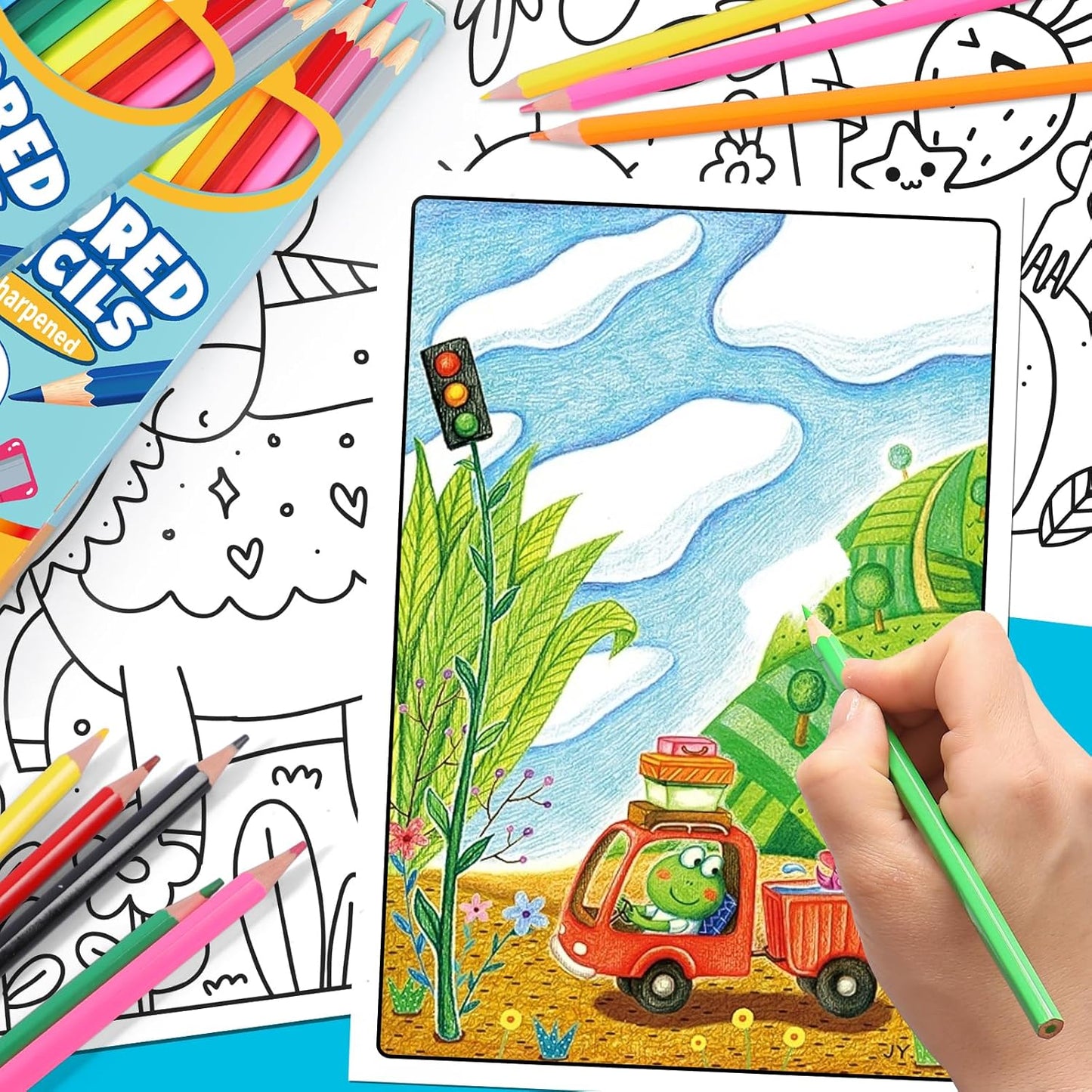 864 Count Colored Pencils for Kids, 72 Packs Colored Pencils Bulk 12 Colors, Pre-sharpened Color Pencil for Adults, Bulk School Supplies for Teachers, Back to School Supplies, Classroom Prizes