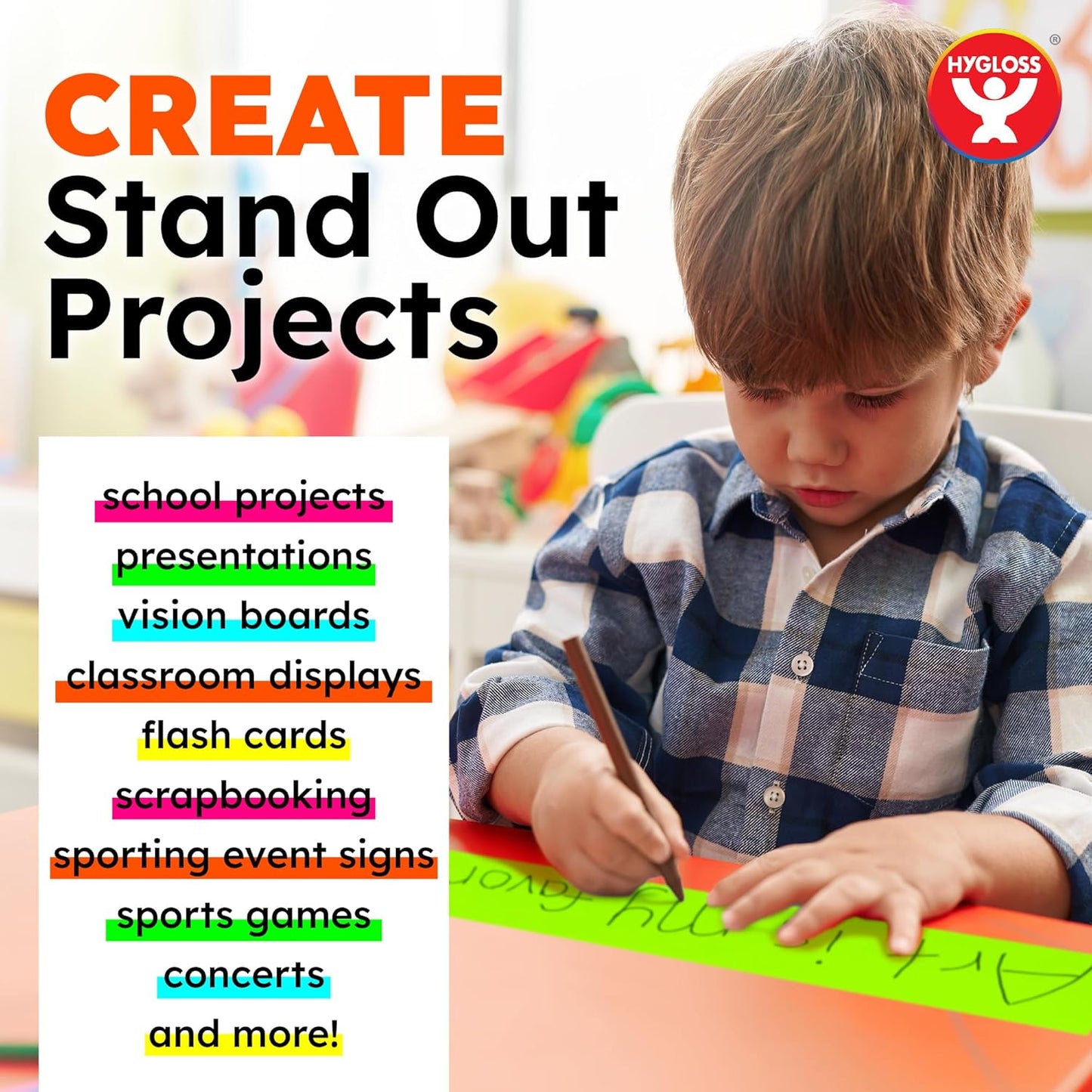 Hygloss Small Poster Board 4x11 - 50 Neon Pink Single Color Poster Boards Bulk Pack - 10 Pt. Thickness Colored Poster Board Paper for Projects, Flash Cards, Signs - Posterboard Multipack 4" x 11"