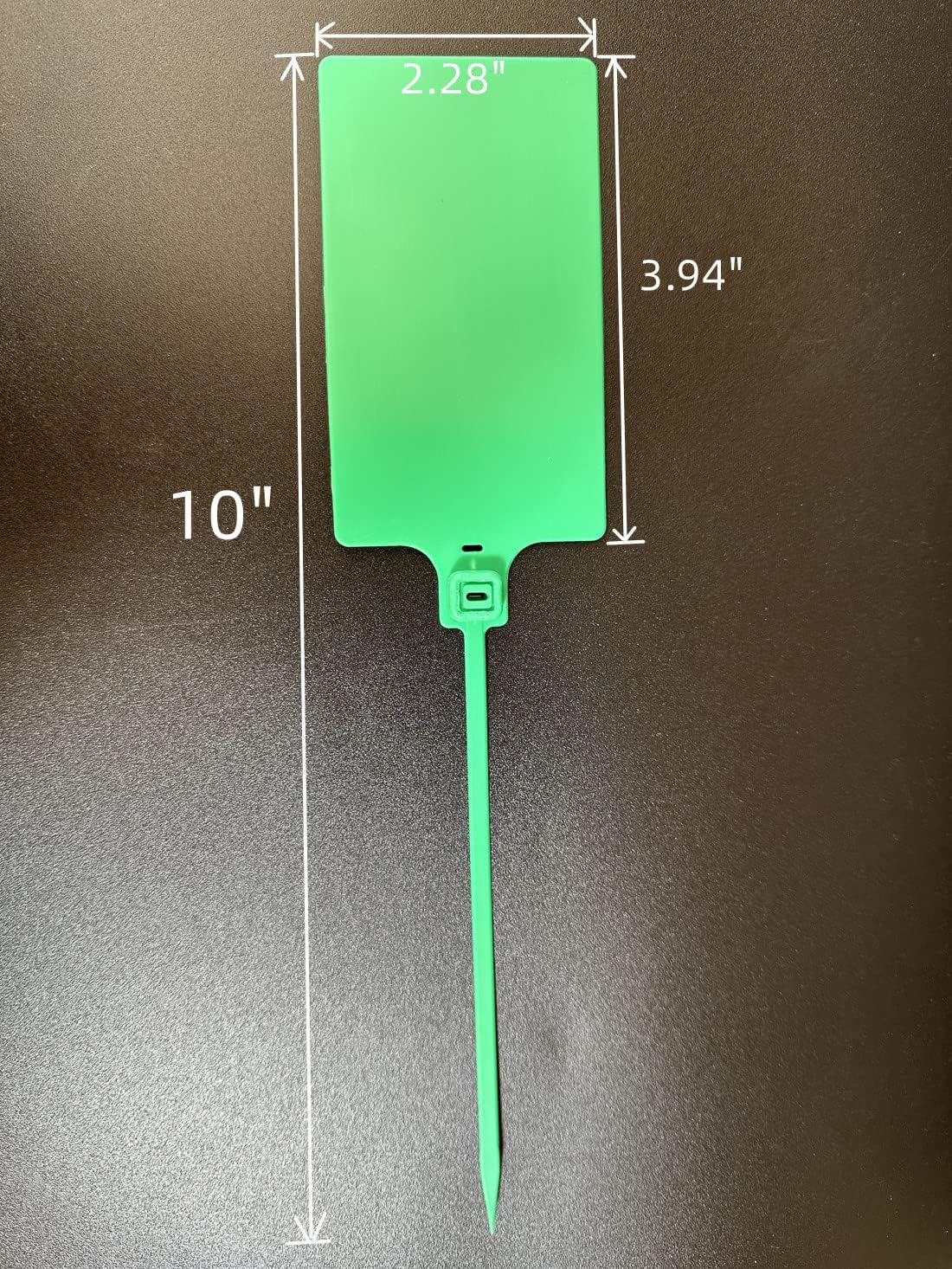 Blank Waterproof Plastic Tags Marker Ties Large Labeling Tags 2.28"×3.94" Green 100 pcs per Bag