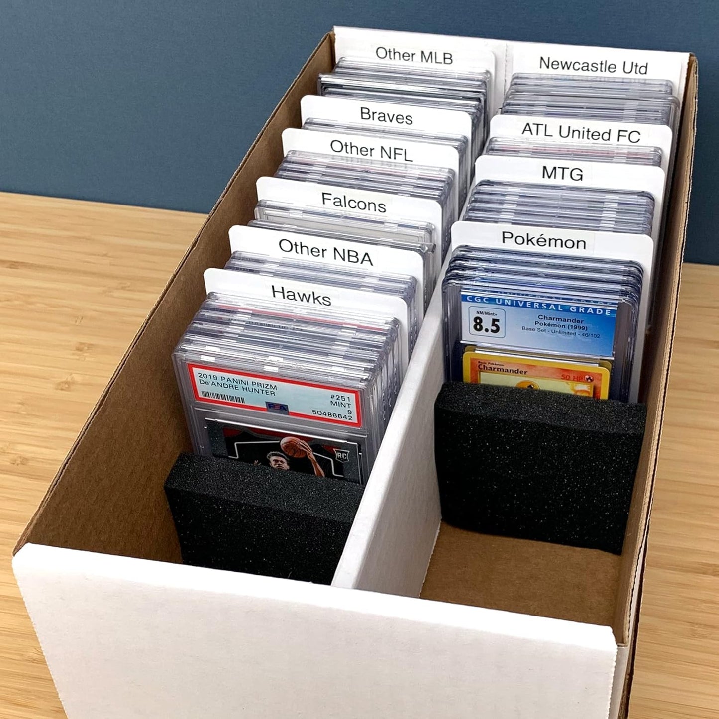 BCW Graded Trading Card Dividers - 10 ct | Archival Quality, Write-On Index Tab, 3 1/4 X 5 11/16 Inches | Fits Graded Shoe Boxes and Super Vault Boxes | Card Collection Organizer Dividers