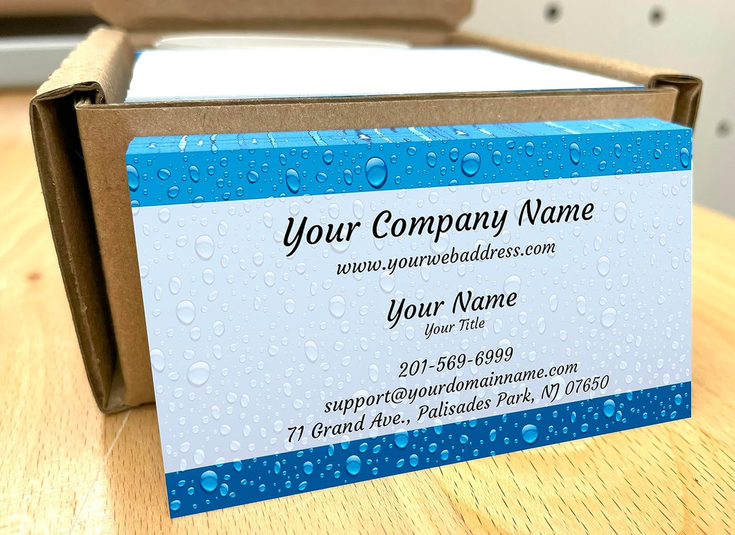 IMPACTONLINEPRINTING, Business Cards 100pcs - Thick Smooth16Pt Paper(350gsm), Cleaning-1