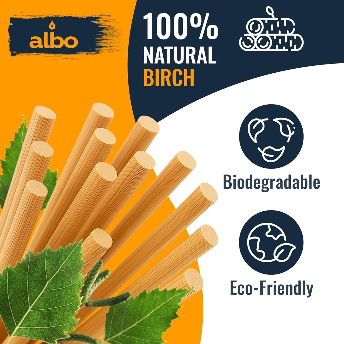 ALBO Wooden Dowel Rods 25 PCS 3/8" x 12" Inch Round Wood Sticks for Crafts, DIY Projects and Macrame Hardwood Assorted Bouquet Sticks Cake Dowels for Tiered Cakes