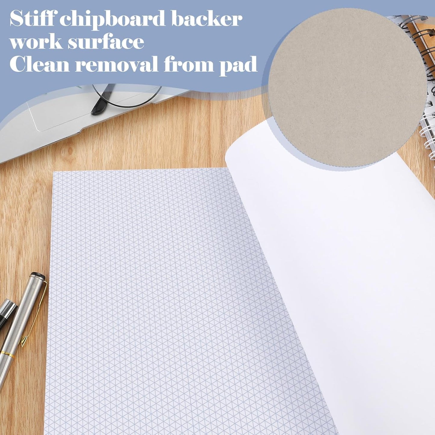 150 Sheets Isometric Graph Paper Pad Isometric Paper Drafting and Graph Pads for 3D Designs Architecture Landscaping Engineering Drafting (8.5x11")