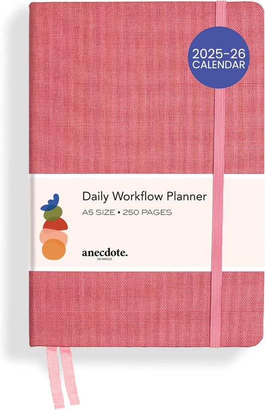 Anecdote 2026 Planner: A Monthly, Weekly & Daily Planner 2026 for Planning Your Success - A5 Size Hardcover Start Anytime and Achieve your Goals - Blossom Pink