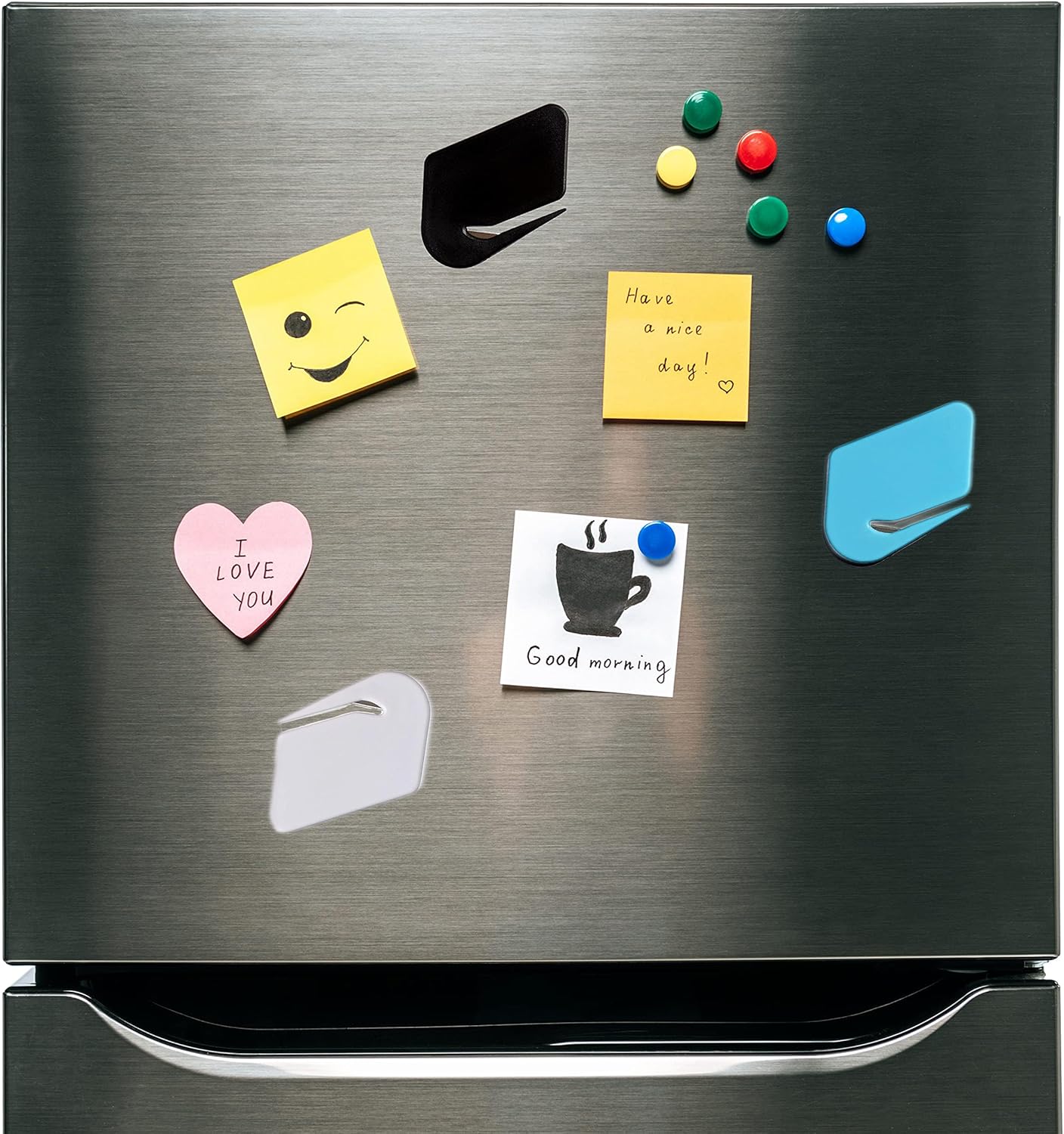 Magnetic Letter Openers Envelope,3 Pack,Envelope Opener Slitter,Mail Openers Blade with Magnet,Letter Opener for Women,Envelope Cutter (Black,White,Lake blue)