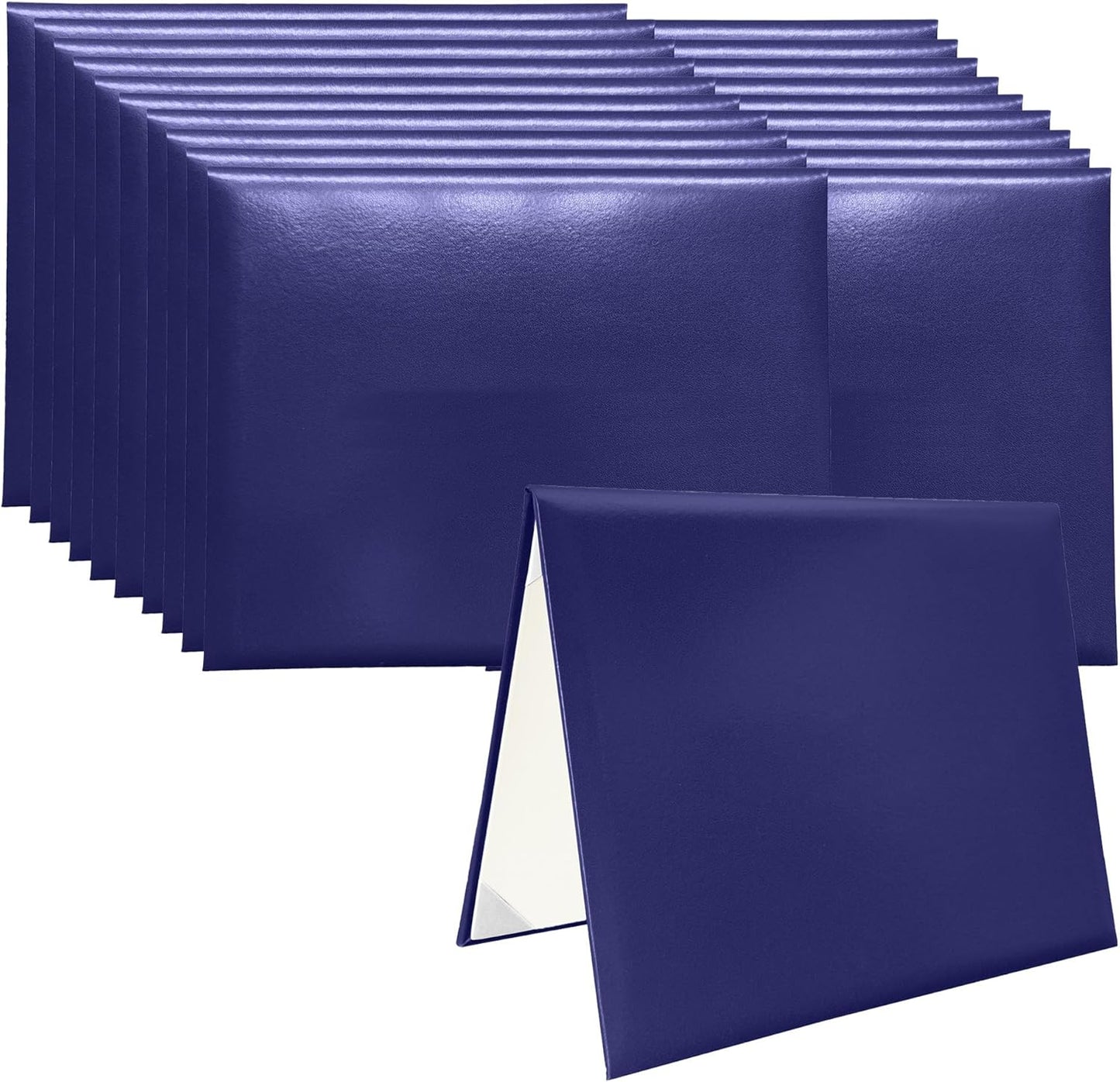 20 PCS Smooth Diploma Certificate Cover 8 1/2" x 11" Purple