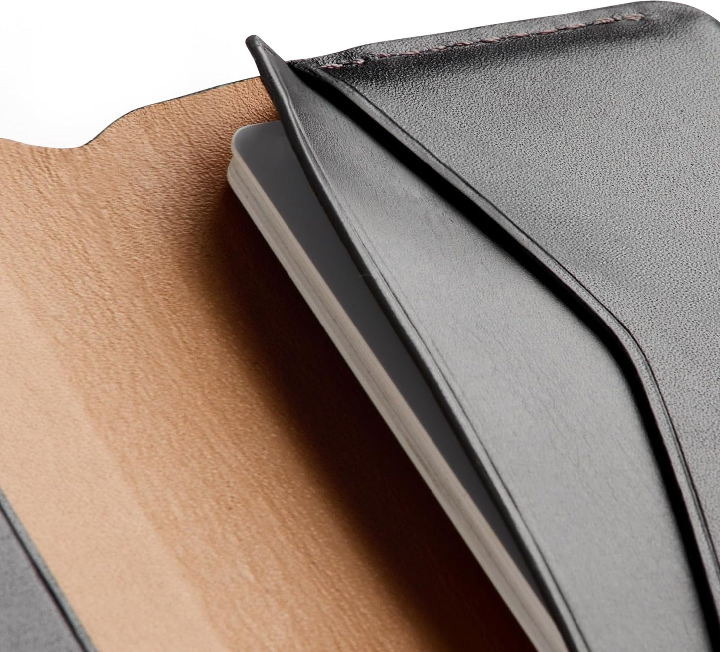 Bellroy Under Cover (slimline leather card wallet/holder with card storage, quick access slot, plus space for folded bills) - Black