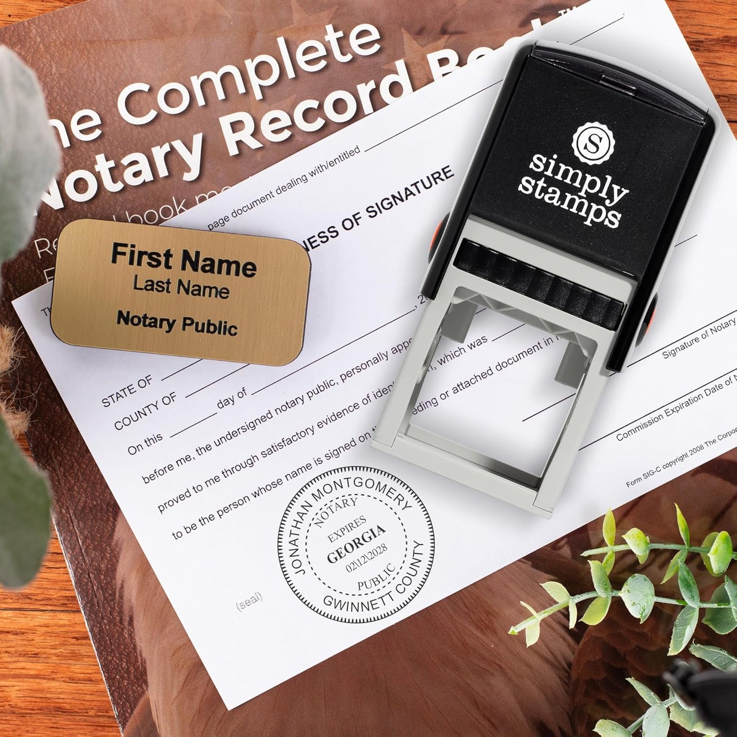 Iowa Round Notary Stamp | Official State Notary Stamp | Official Seals | Meets State Specifications (Iowa, Round Stamp)