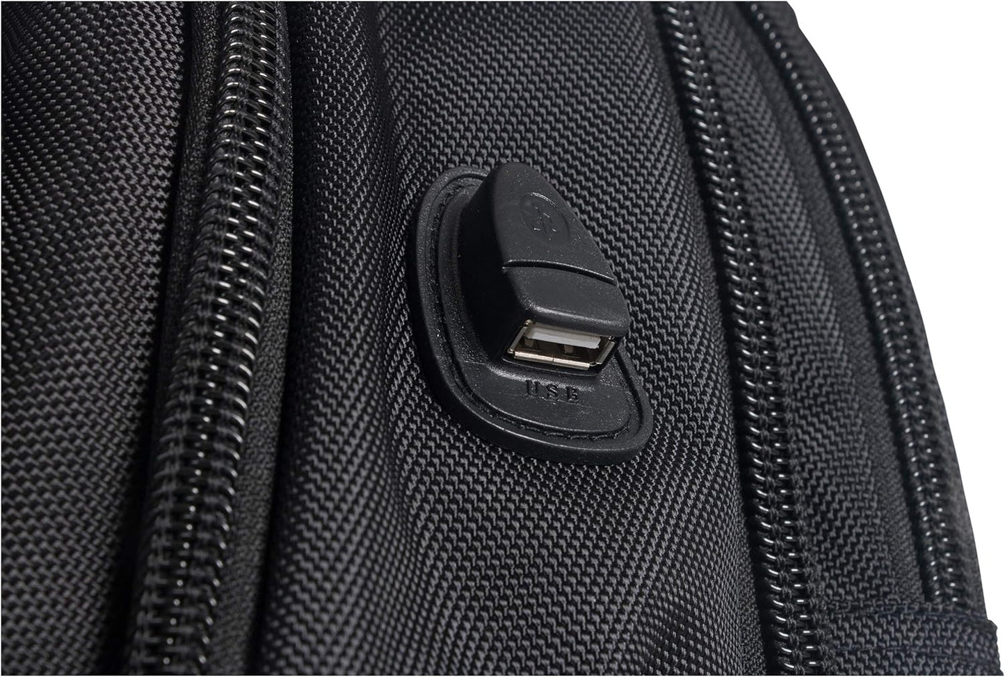 Kenneth Cole Reaction ProTec Travel Business Backpack 17" Laptop Computer TSA Checkpoint-Friendly Bookbag With USB Port, Black