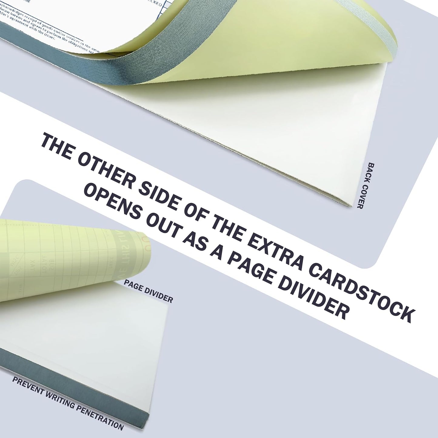 300 Sets Long Credit Card Sales Slips 7.9 * 3.3 inch Two-Part Carbonless Credit Card Receipt Book Credit Card Imprinter Sold as 1 Package for Office (300 Sets of 600 Sheet) (3)